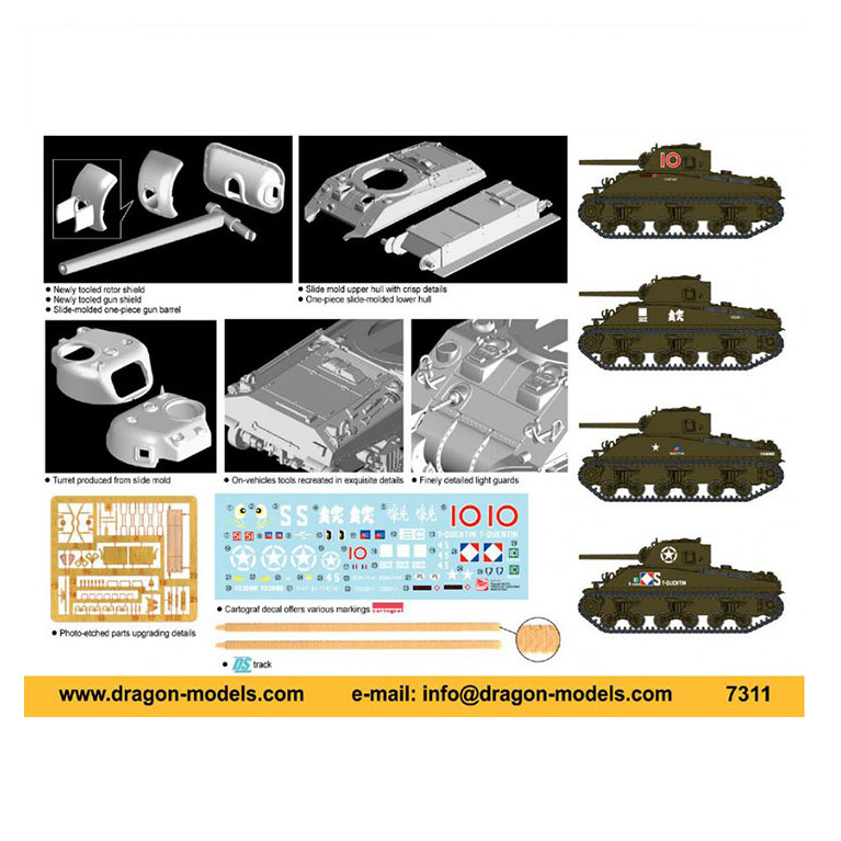 Char M4A4 Sherman - DRAGON 7311 - 1/72