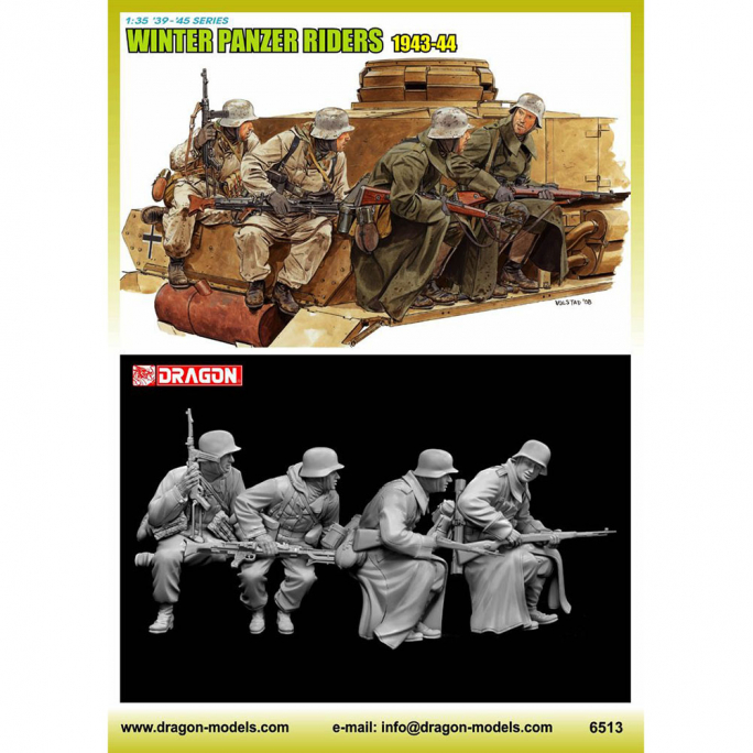 Soldats Panzergrenadiers en Hiver 1943-44 - DRAGON 6513 - 1/35
