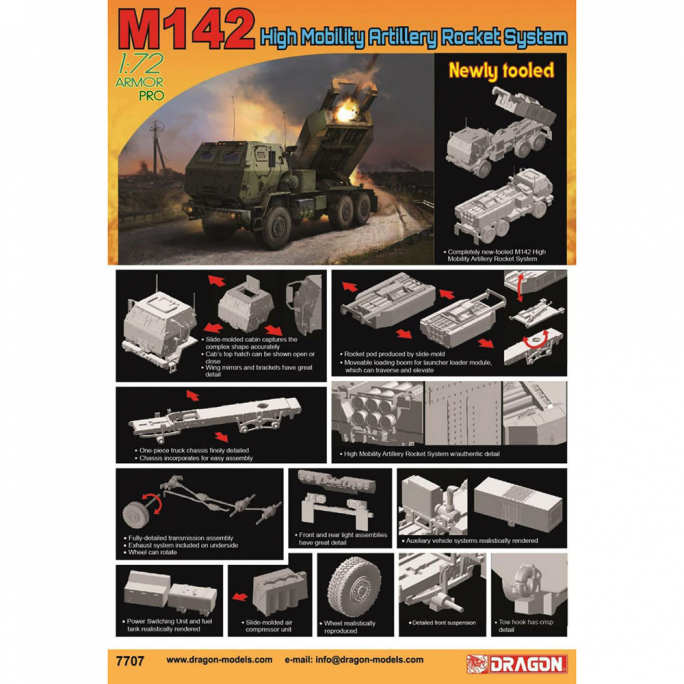 M142 HIMARS - DRAGON 7707  - 1/72