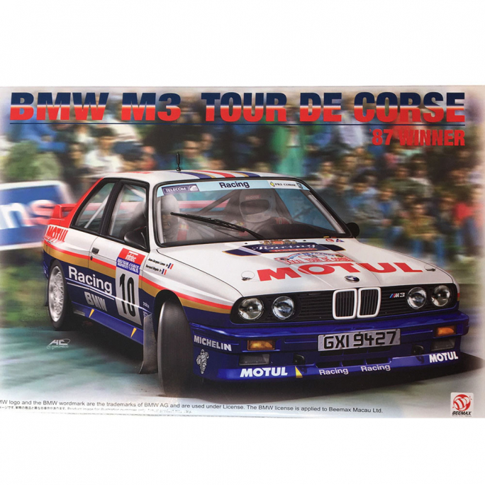 Voiture BMW M3 Tour de Corse Gagnant 87 - BEEMAX BX24029  - 1/24