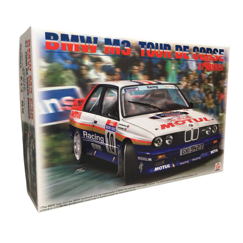 Voiture BMW M3 Tour de Corse Gagnant 87 - BEEMAX BX24029  - 1/24