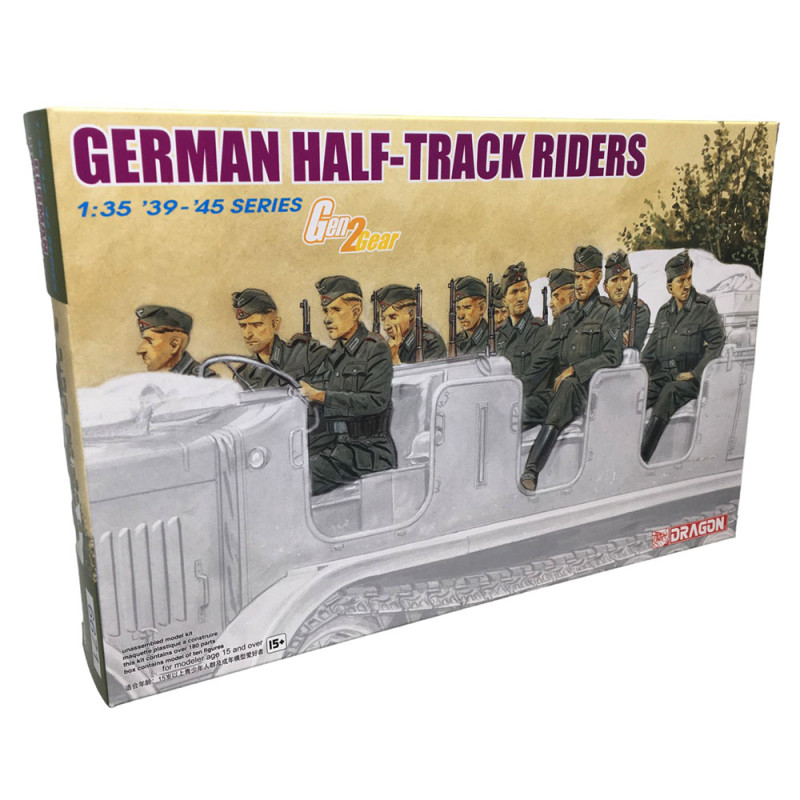 Soldats Allemands sur Semi-Chenillés - DRAGON 6671 - 1/35