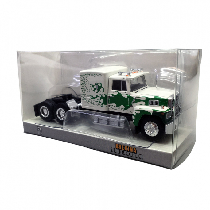 Camion, tracteur Ford LTL 9000, Blanc, Vert - Brekina 85879 - 1/87