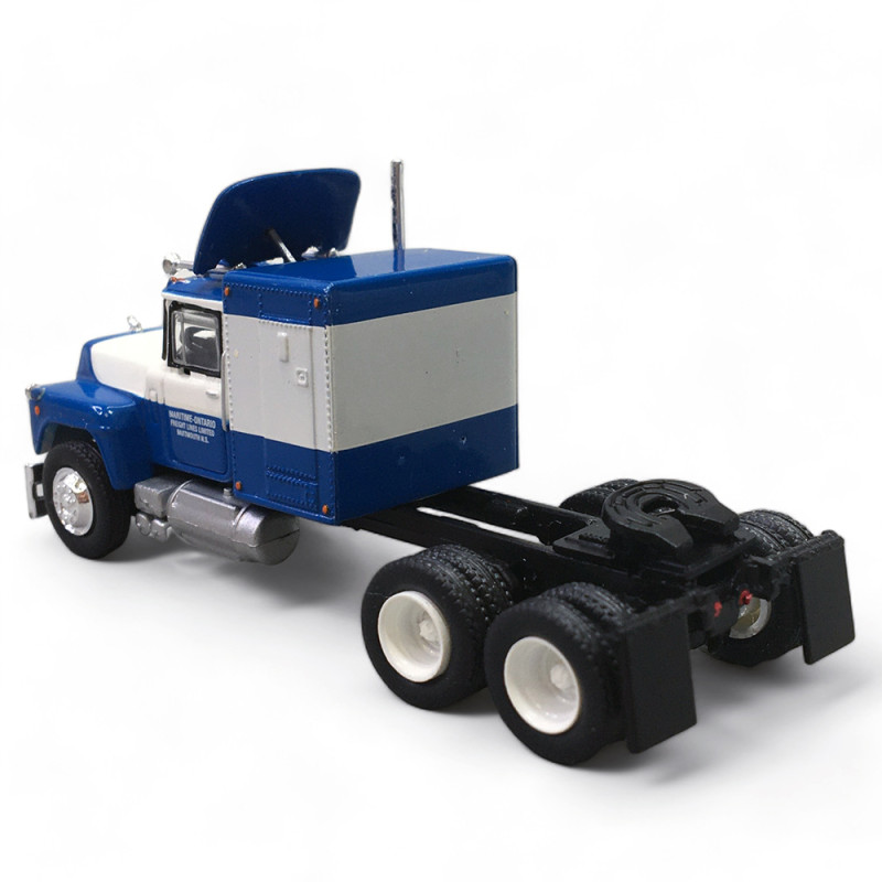 Camion, tracteur Mack RS 700 Maritime Ontario 2, Bleu et Blanc - Brekina 85808 - 1/87