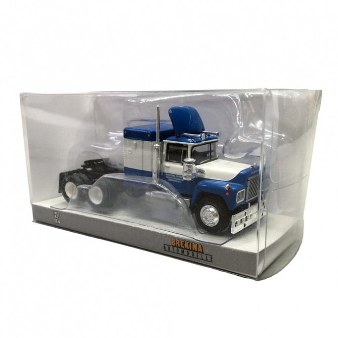 Camion, tracteur Mack RS 700 Maritime Ontario 2, Bleu et Blanc - Brekina 85808 - 1/87
