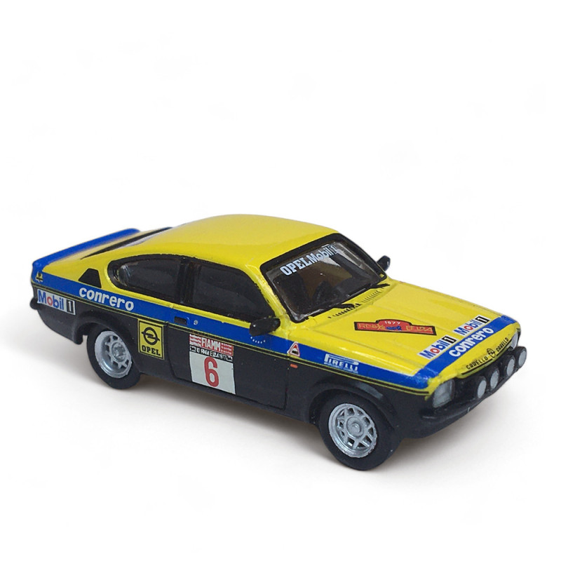 Opel Kadett C GT/E n°3 Rallye Elba, Jaune et Bleu - Brekina 20404 - 1/87