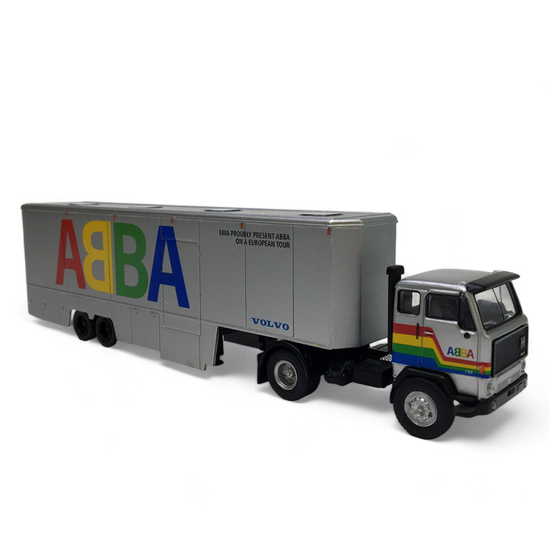 Camion Volvo F 89 "Tour 1977", Gris - Brekina 85683 - 1/87