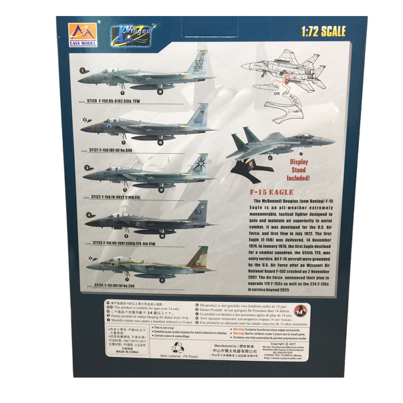 Avion F-15 Eagle - EASY MODEL 37120 - 1/72