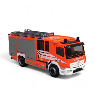 Mercedes Benz Atego 13 Z-cab "Pompiers de Brême", Orange - Herpa 097420 - 1/87