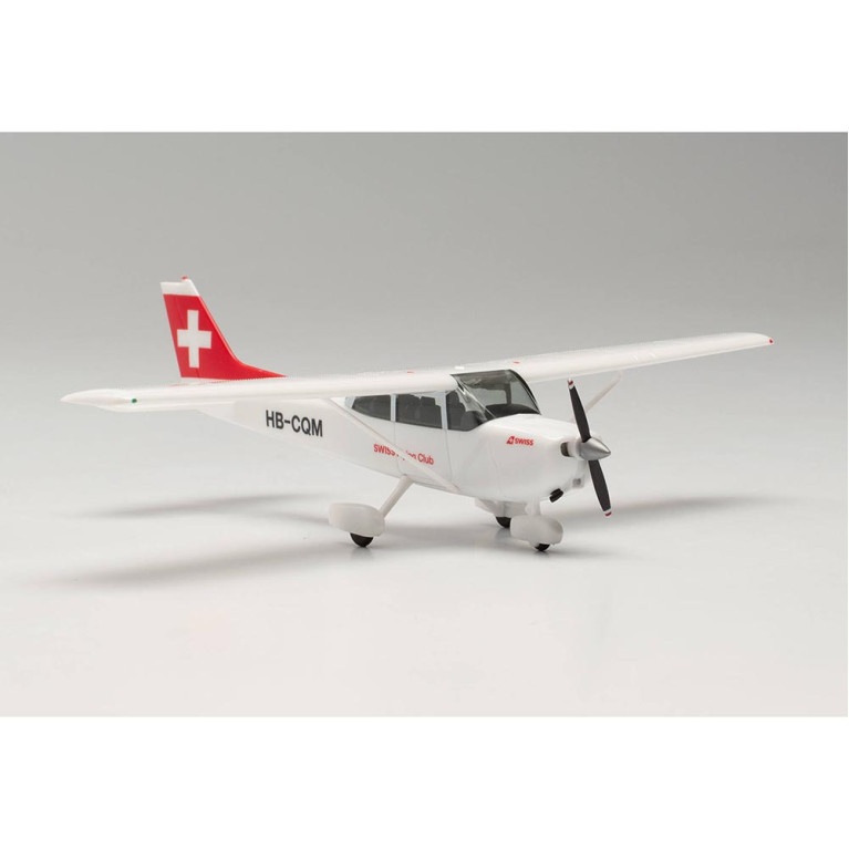 Cessna 172 Swiss Flying Club, HB-CQM - Herpa 019446 - HO 1/87