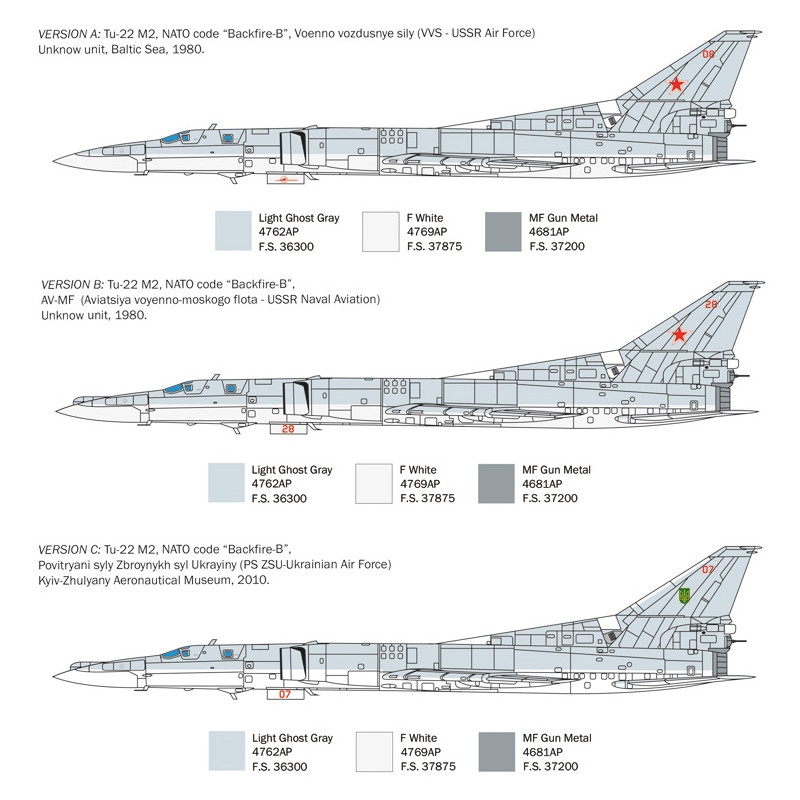 Tu-22M2 Backfire-B - ITALERI 1440 - 1/72