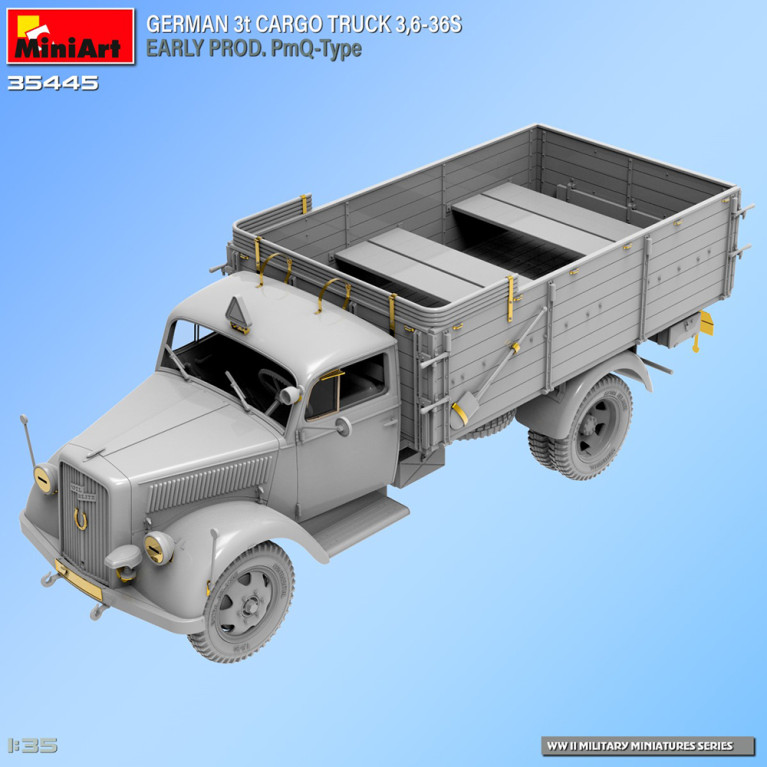 Camion de transport Allemand 3t, WW II Military Miniatures Series - MINIART 35445 - 1/35