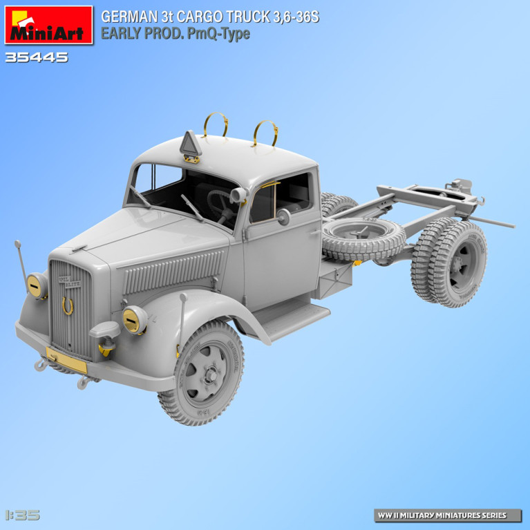 Camion de transport Allemand 3t, WW II Military Miniatures Series - MINIART 35445 - 1/35