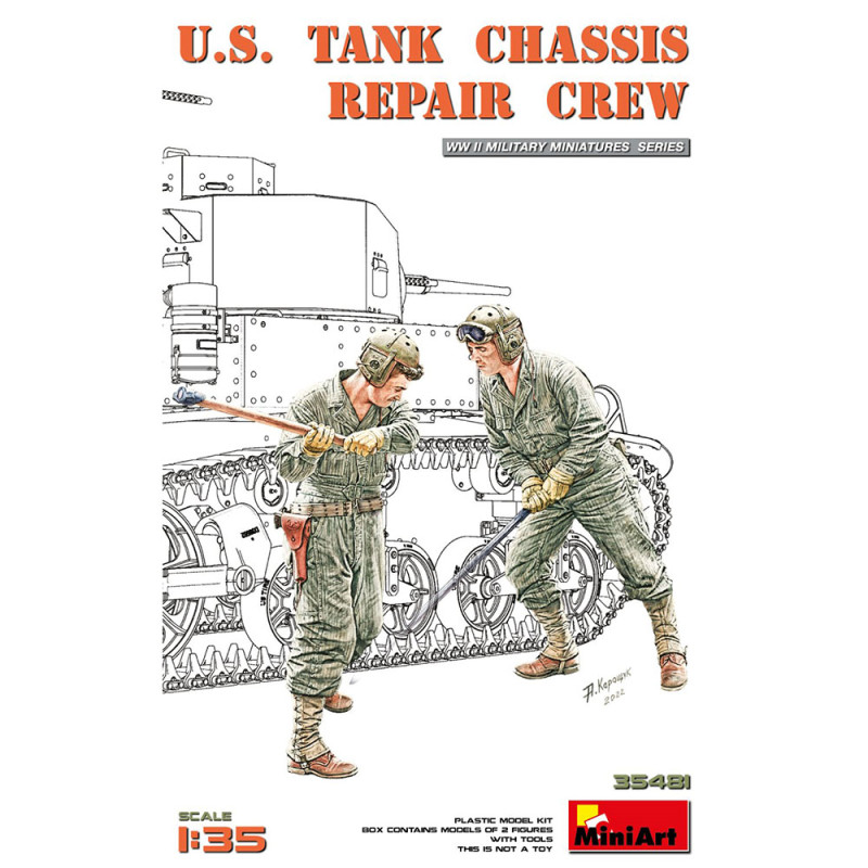 Kit Maquette 1/35 Figurines Résine – 2 Soldats Américains En Char WWII, Non Assemblé Et Non Peint