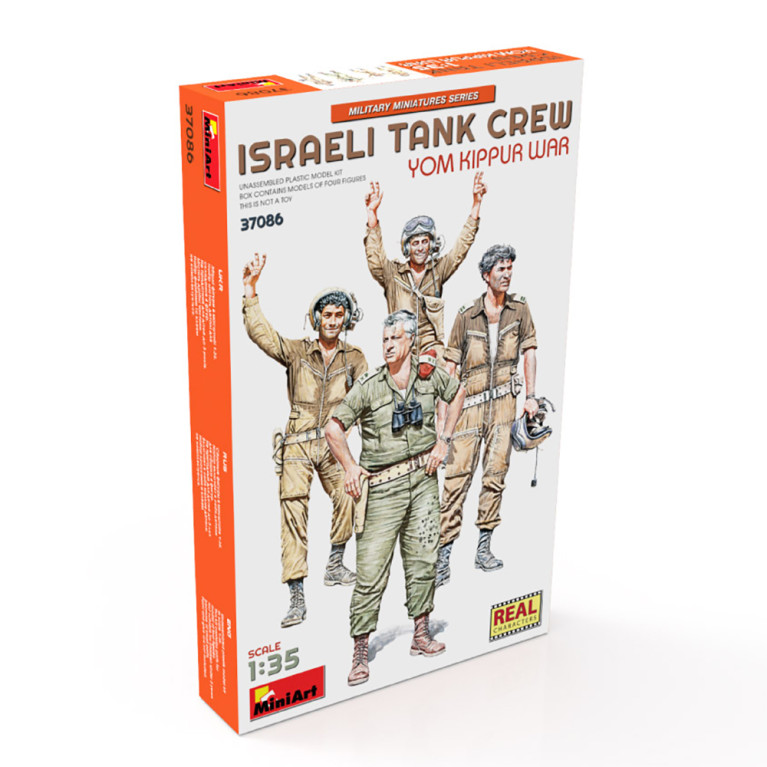 Équipage de Char Israélien guerre du Yom Kippour - WWII Military Miniatures Series - MINIART 37086 - 1/35
