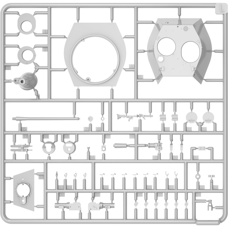 Sd.Kfz. 234/2 Puma. Kit Intérieur - WWII Military Miniatures Series - MINIART 35414 - 1/35