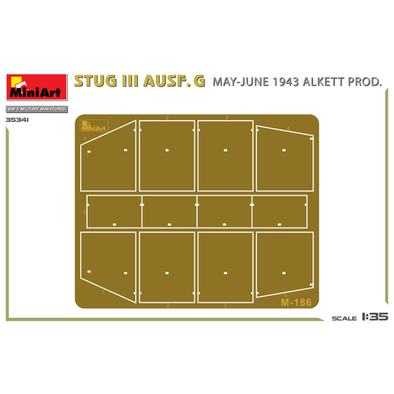 Tank StuG III Ausf. G, 1943, Chenilles hiver, Kit intérieur - MINIART 35367 - 1/35