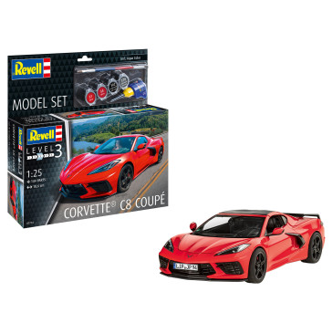Set Corvette C8 Coupé - REVELL 67714 - 1/25