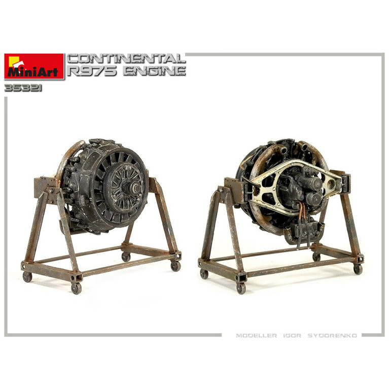 US Continental R975 moteur en étoile - Miniart 35321 - 1/35