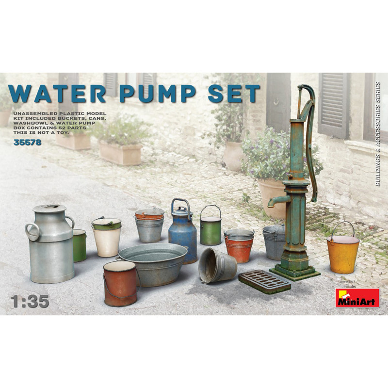 Pompe à eau avec accessoires - Miniart 35578 - 1/35