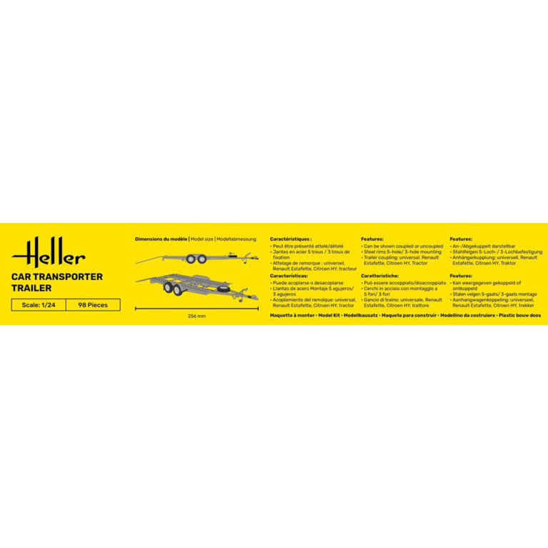Remorque - HELLER 80774 - 1/24