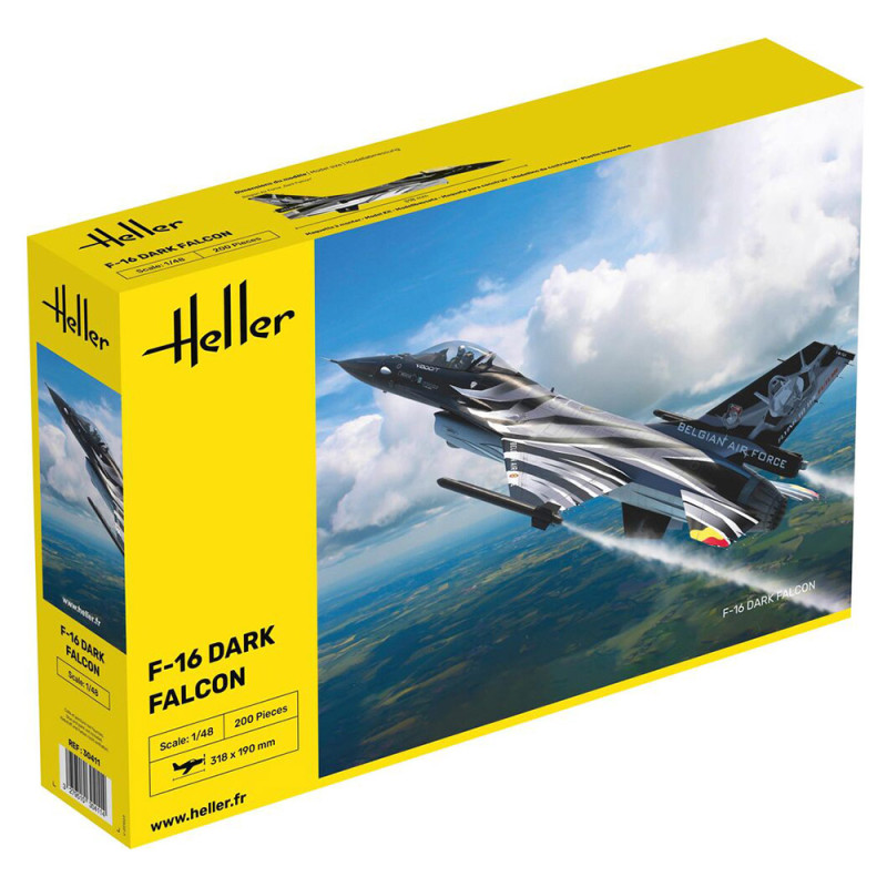 F-16 Dark Falcon KIT - HELLER 30411 - 1/48 F-16 Dark Falcon KIT - HELLER 30411 - 1/48