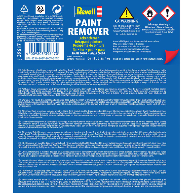 Décapant pour peinture 100ml - REVELL 39617