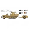 Véhicule SD.KFZ.10/4 avec FLAK 30 et équipage - ITALERI 6395 - 1/35