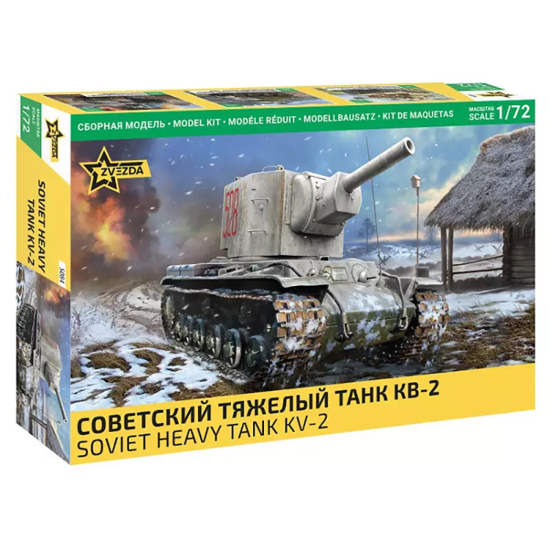 Char lourd soviétique KV-2 - ZVEZDA 5084 - 1/72