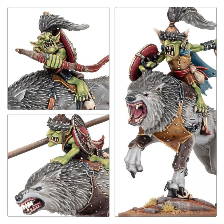 Warhammer Age Of Sigmar: Gloomspite Grogneboss et suite de Vils-leus - WARHAMMER 89-98
