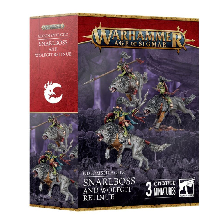 Warhammer Age Of Sigmar: Gloomspite Grogneboss et suite de Vils-leus - WARHAMMER 89-98