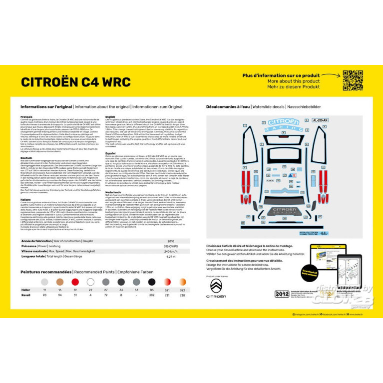 Citroën C4 WRC, Starter Kit - HELLER 56756