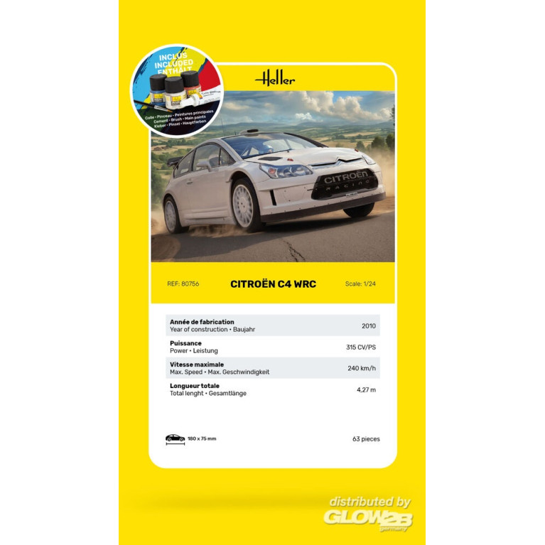 Citroën C4 WRC, Starter Kit - HELLER 56756