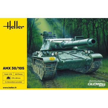 Char AMX 30 / 105, 2 décorations française - HELLER 81137