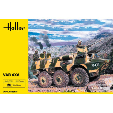 VAB 6x6, SFOR / Maroc, Bosnie Herzegovine, septembre 2000 - HELLER 81141