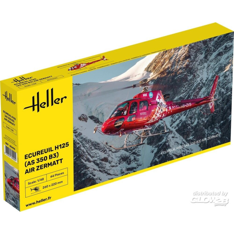 Hélicoptère Ecureuil H125 (AS 350 B3) Air Zermatt - HELLER 80490