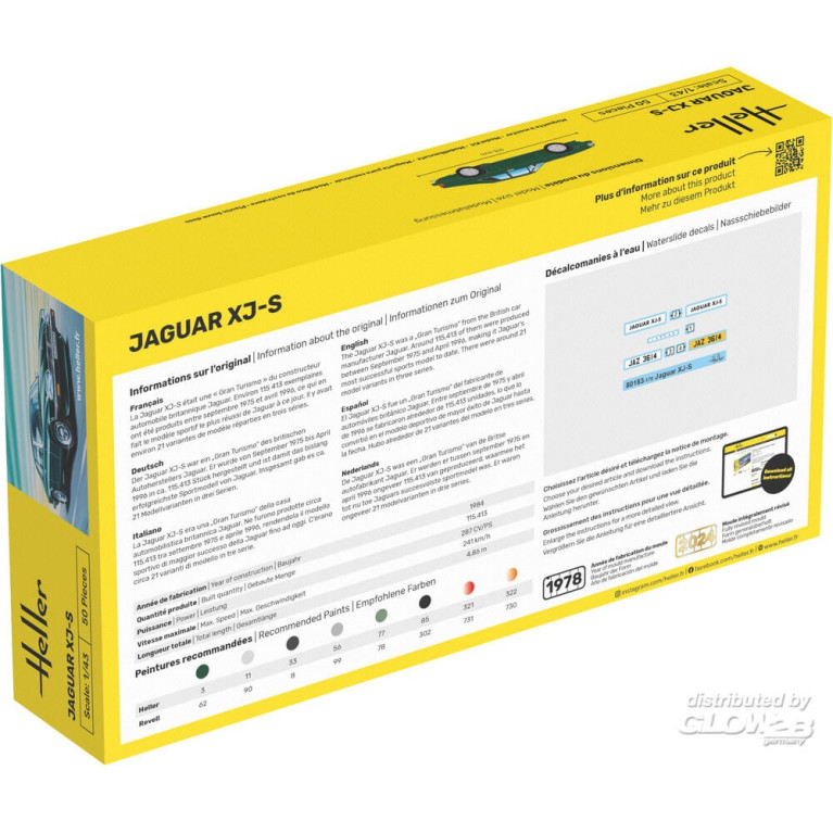 Jaguar XJ-S, Starter Kit - HELLER 56183