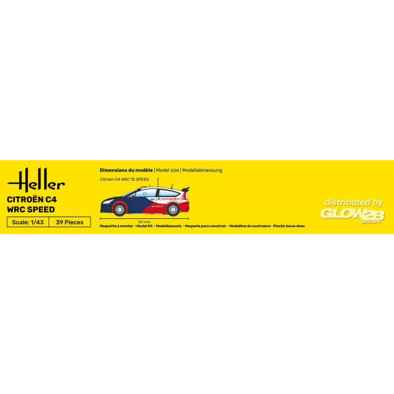 Citroën C4 WRC Speed, Starter Kit - HELLER 56117