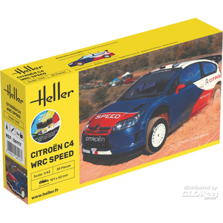 Citroën C4 WRC Speed, Starter Kit - HELLER 56117