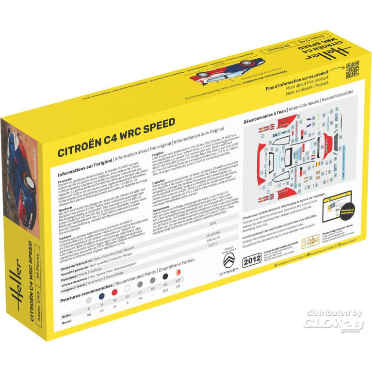 Citroën C4 WRC Speed, Starter Kit - HELLER 56117