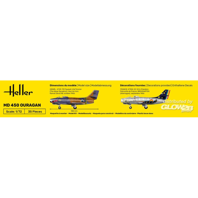 Ouragon MD 450 (Dassault), Starter Kit - HELLER 56201