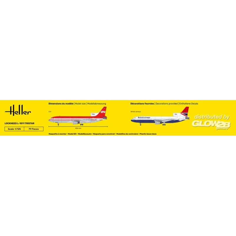 Avion Lockheed L-1011 Tristar "Ten Eleven" - HELLER 80451