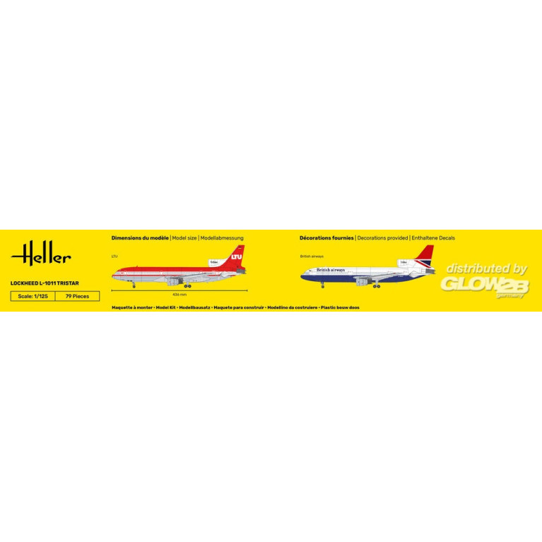 Avion Lockheed L-1011 Tristar "Ten Eleven" - HELLER 80451