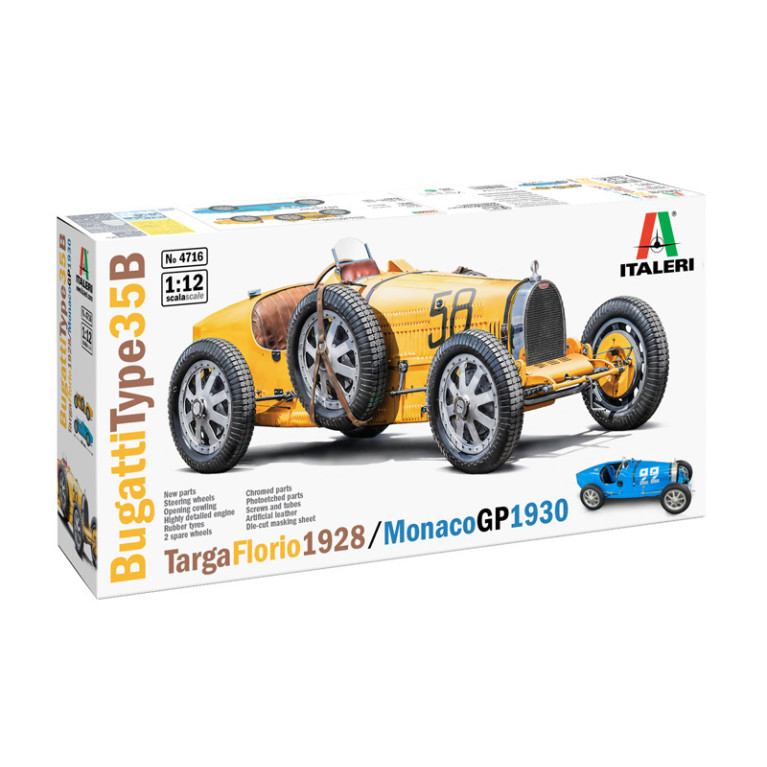 Bugatti type 35B, Targa Florio 1928 et Monaco GP 1930 - ITALERI 4716