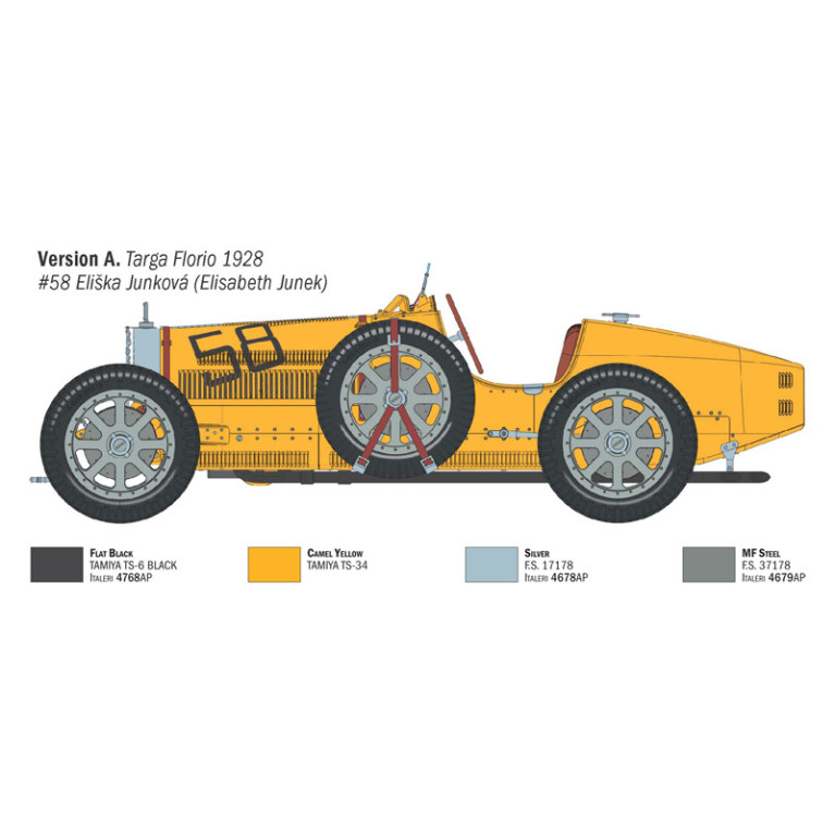Bugatti type 35B, Targa Florio 1928 et Monaco GP 1930 - ITALERI 4716