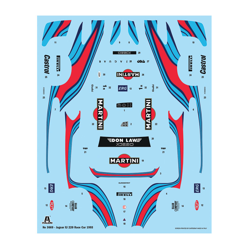 Jaguar XJ220 Racing - ITALERI 3669