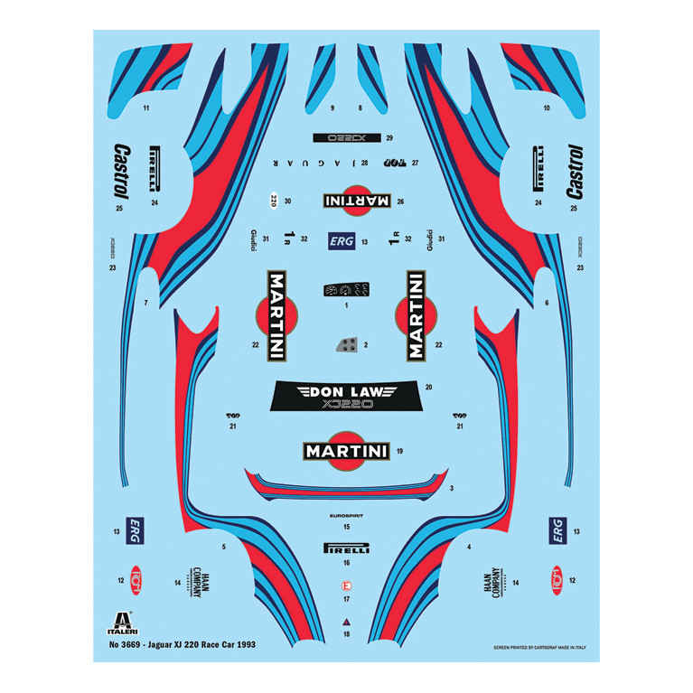 Jaguar XJ220 Racing - ITALERI 3669