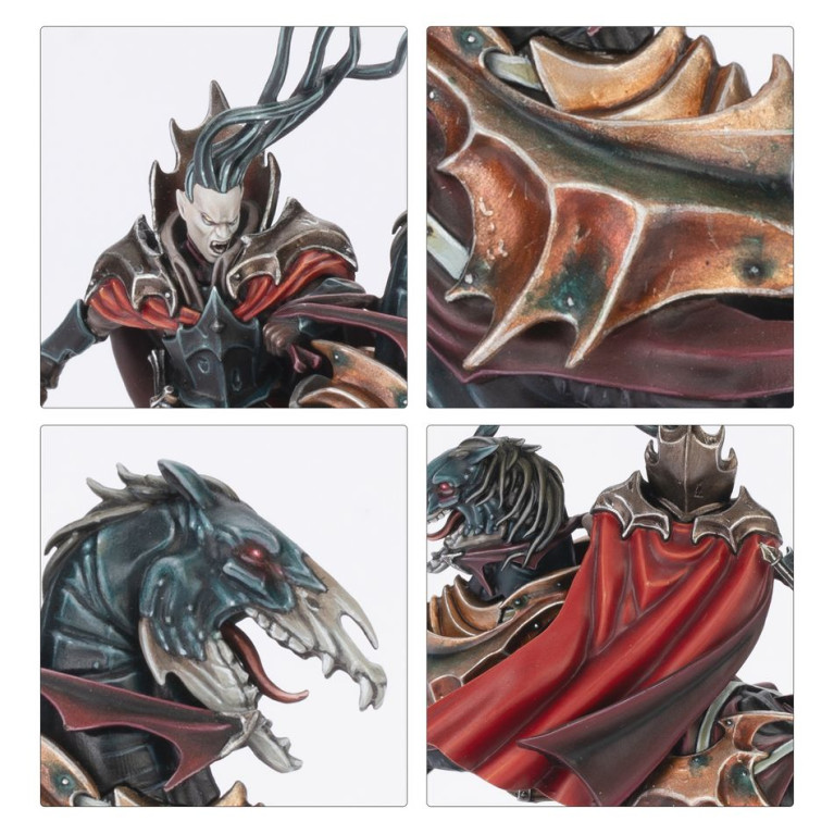 Warhammer Age Of Sigmar: Vampire Lord on nightmare steed, Soulblight Gravelords - WARHAMMER 91-82