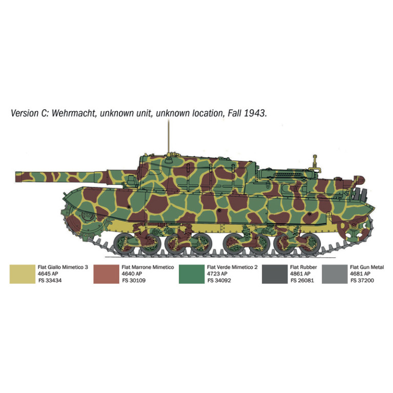 Char M43 da 105/25 "Bassotto" 4 versions - ITALERI 6751