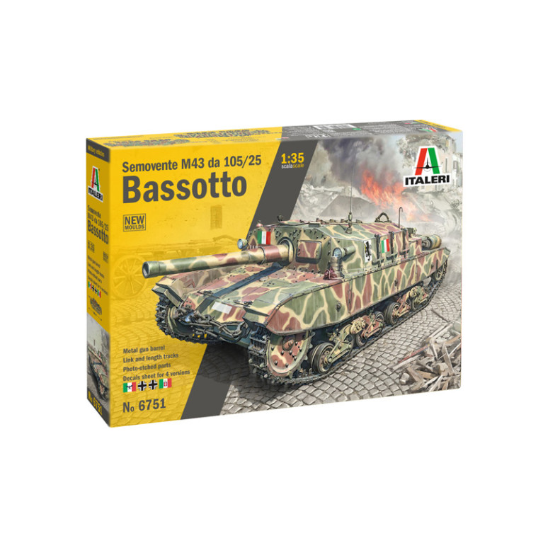 Char M43 da 105/25 "Bassotto" 4 versions - ITALERI 6751